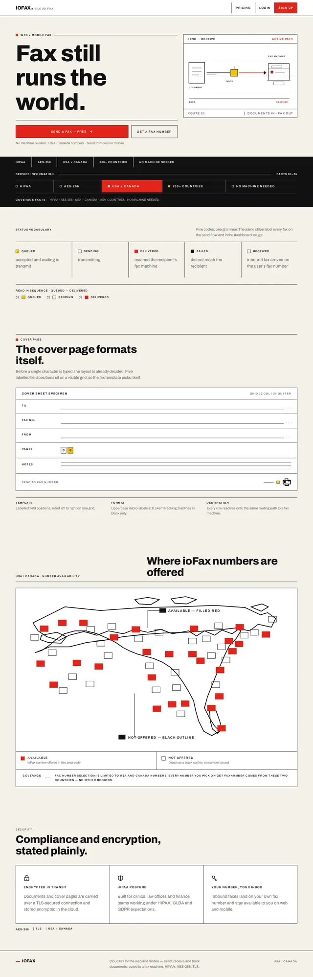 Landing page