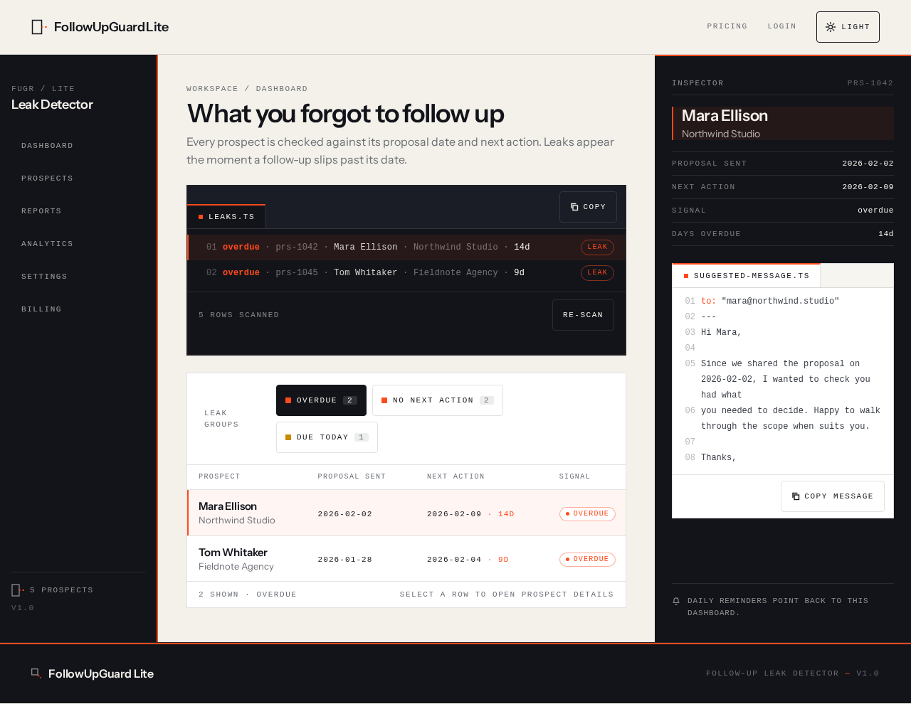 Dashboard design preview