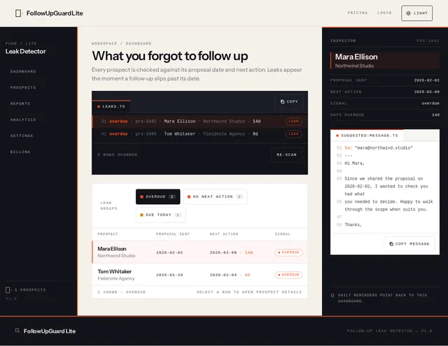 Dashboard