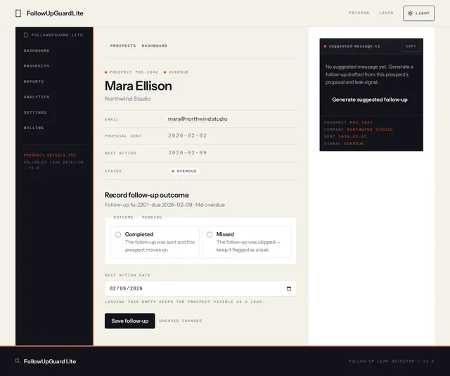 Prospect Details