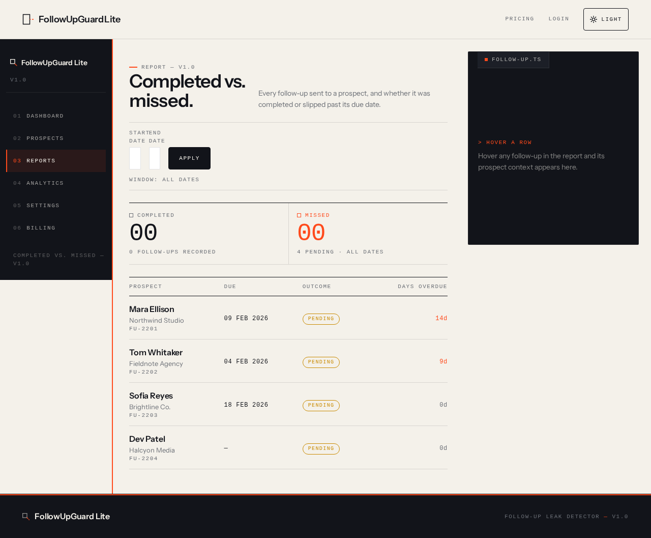 Reports design preview