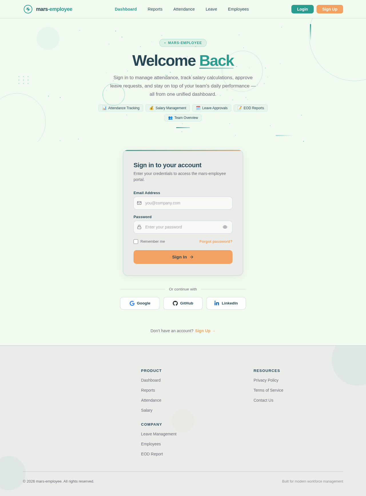 Login design preview