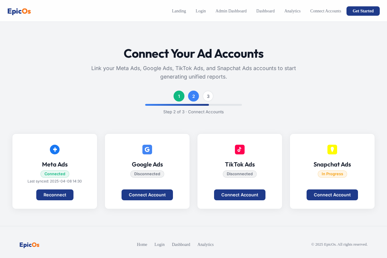 Connect Accounts design preview