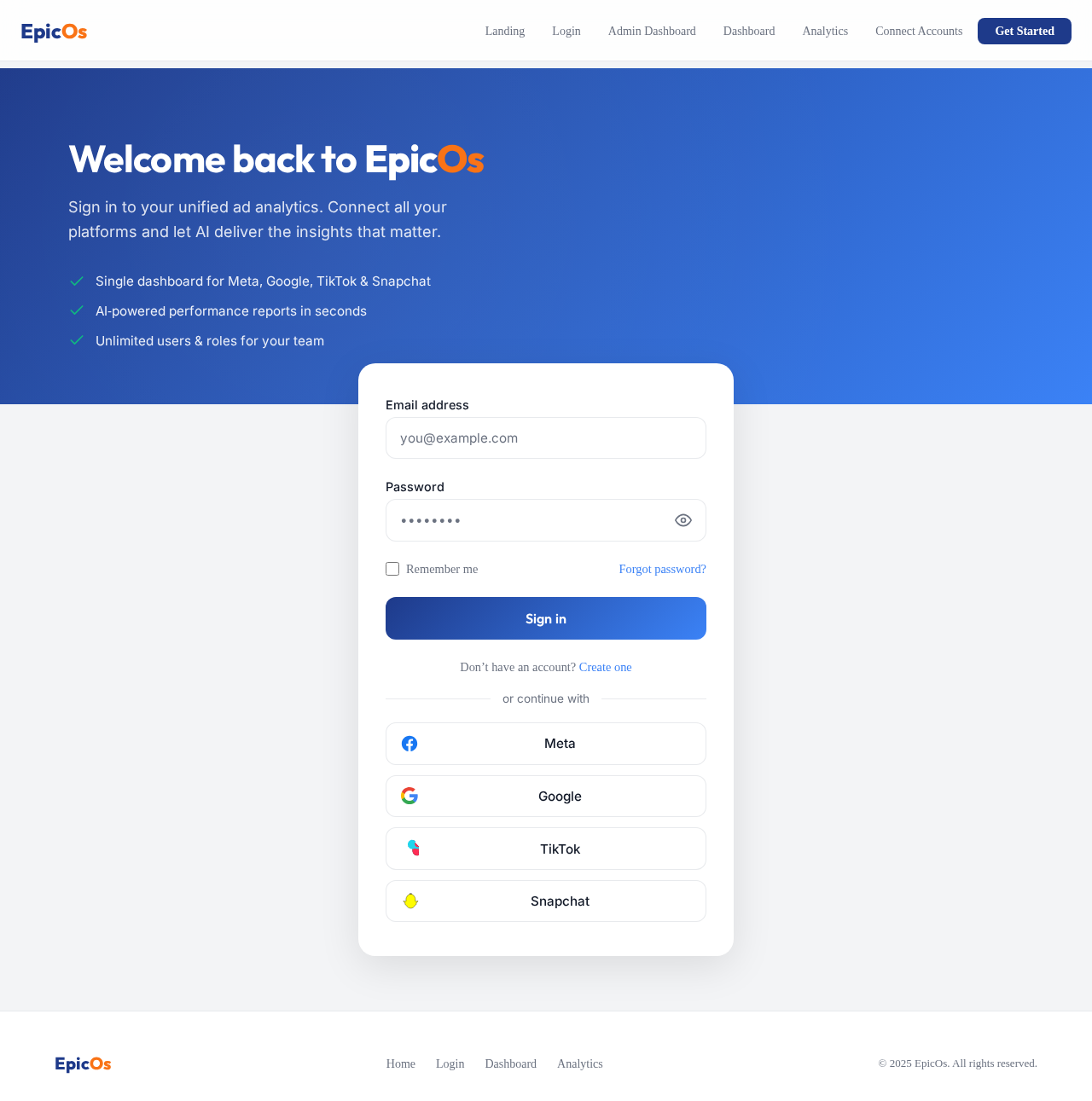 Login design preview
