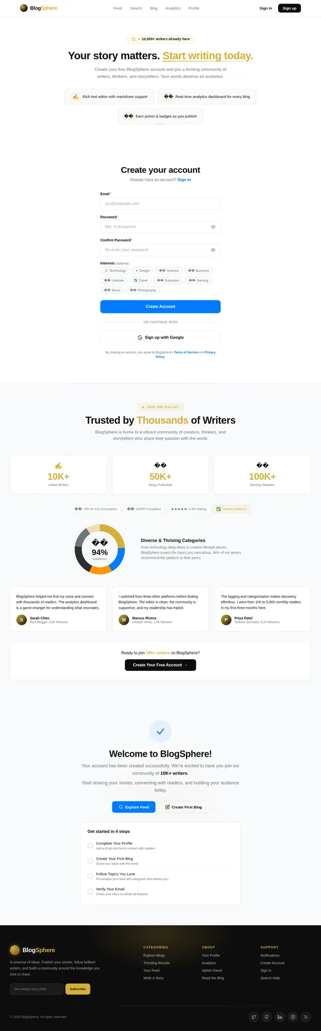 Signup
