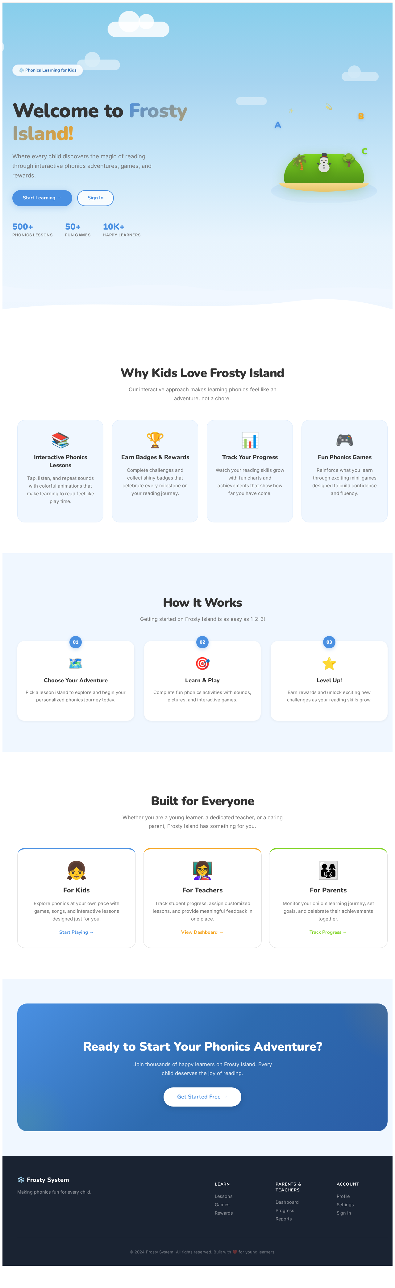 Landing design preview