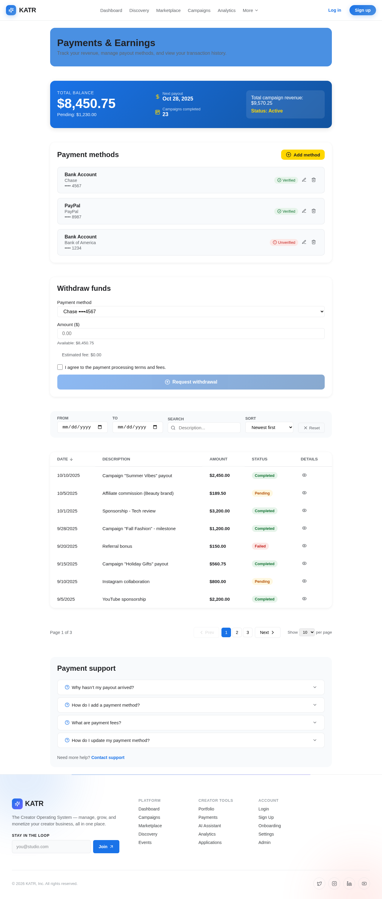 Payments design preview