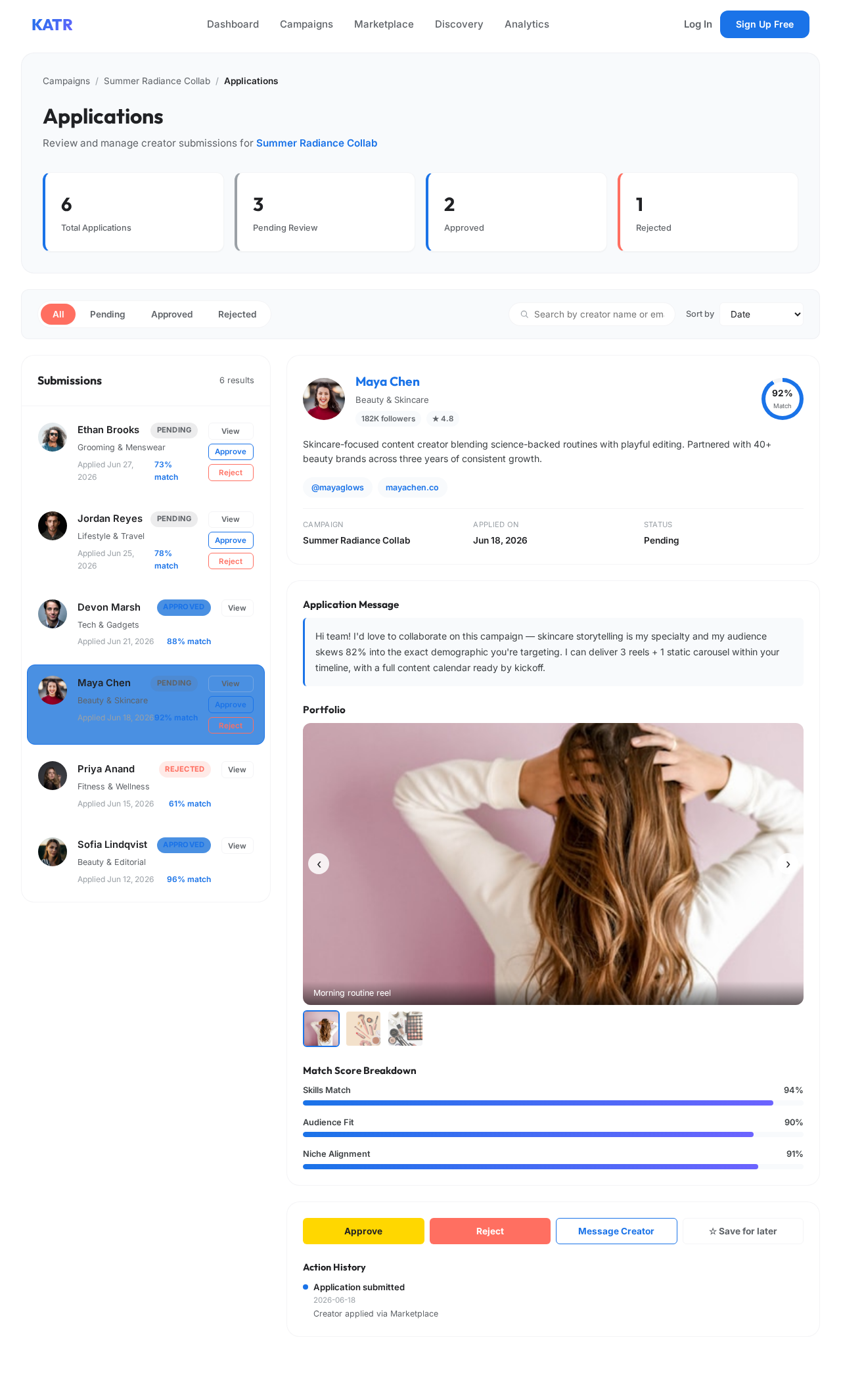 Applications design preview
