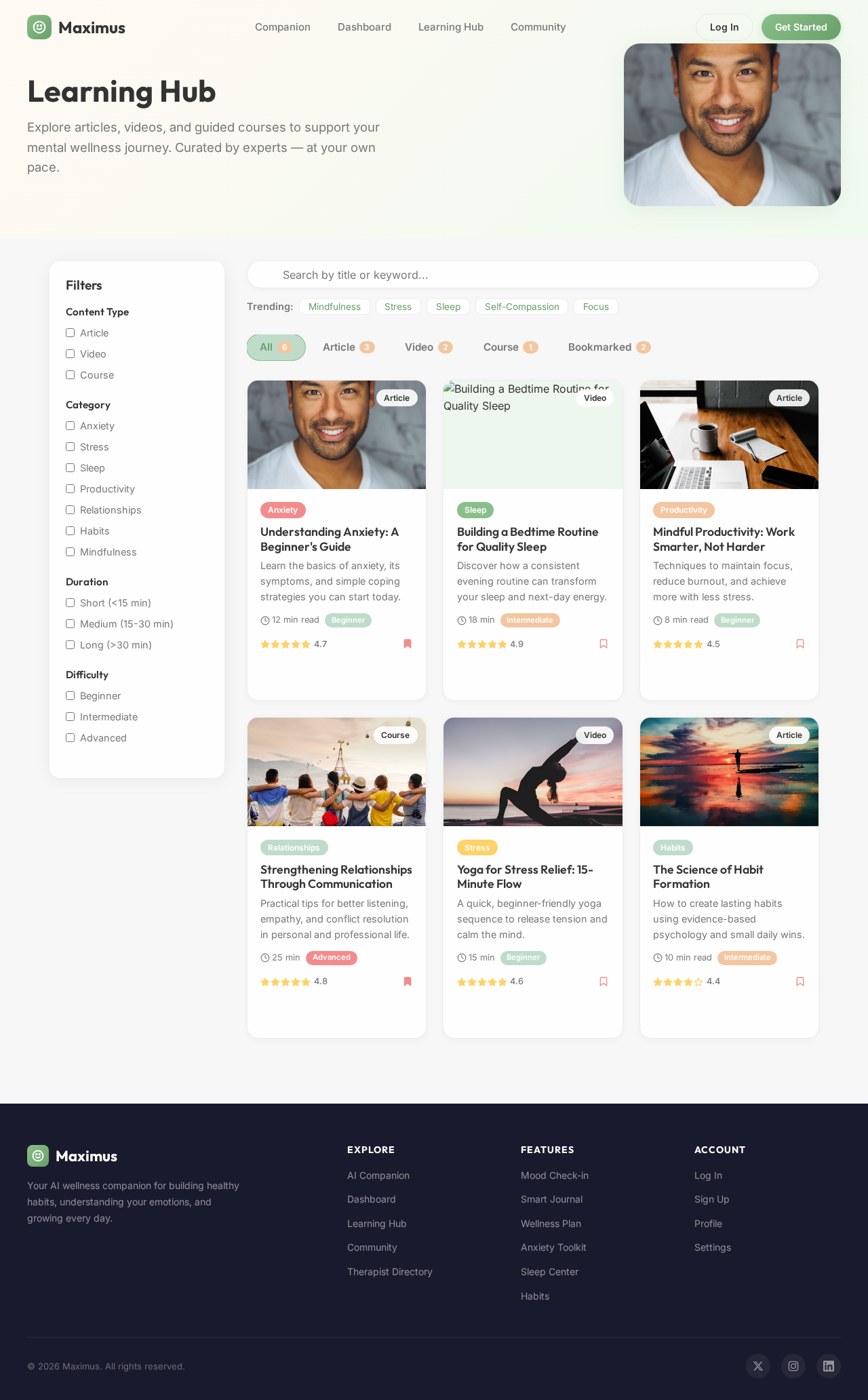 LearningHub design preview