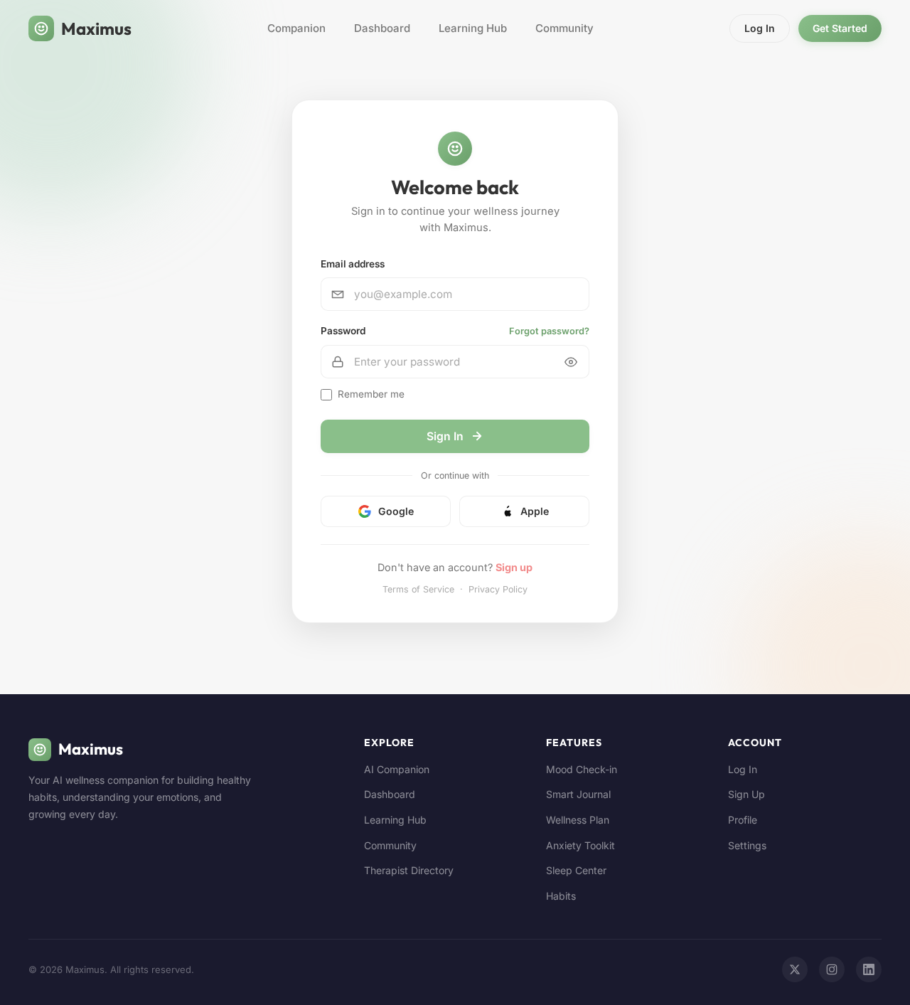 Login design preview