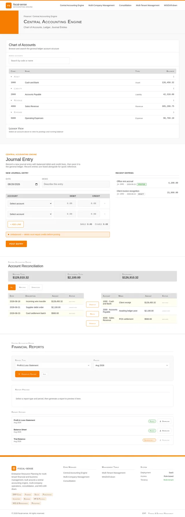 Central Accounting Engine
