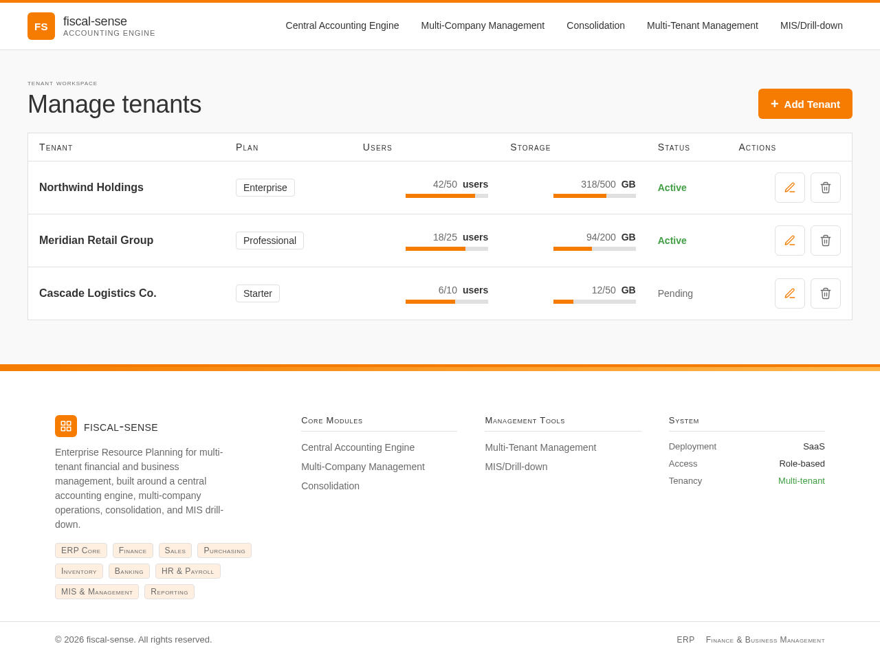 Multi-Tenant Management design preview