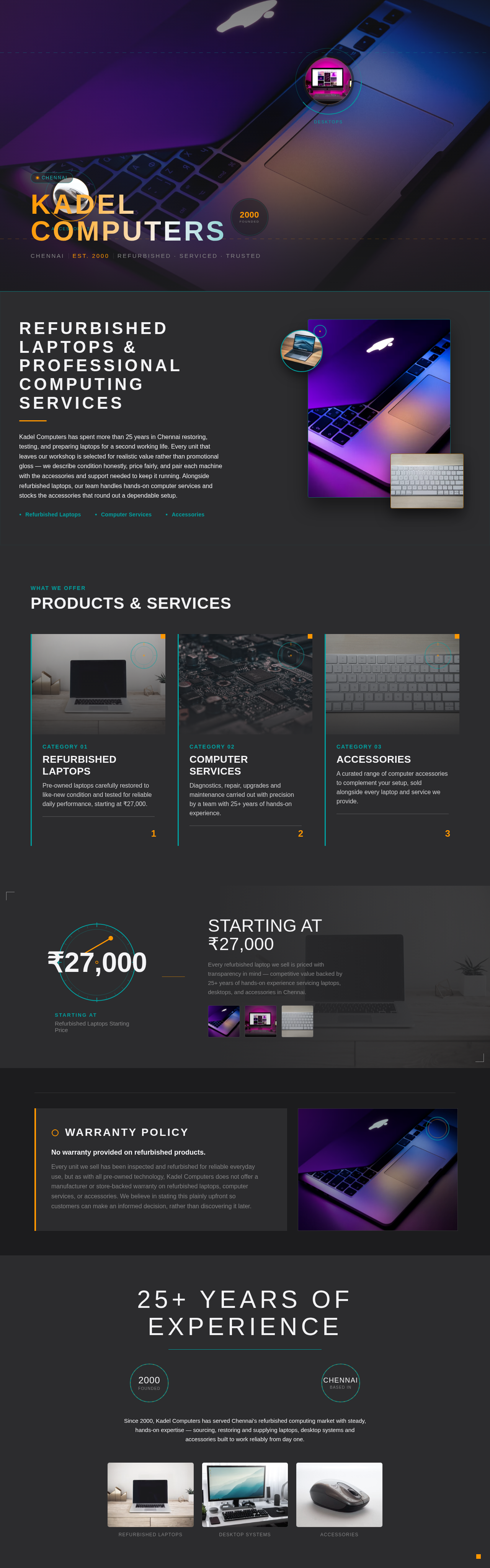 landing page design preview