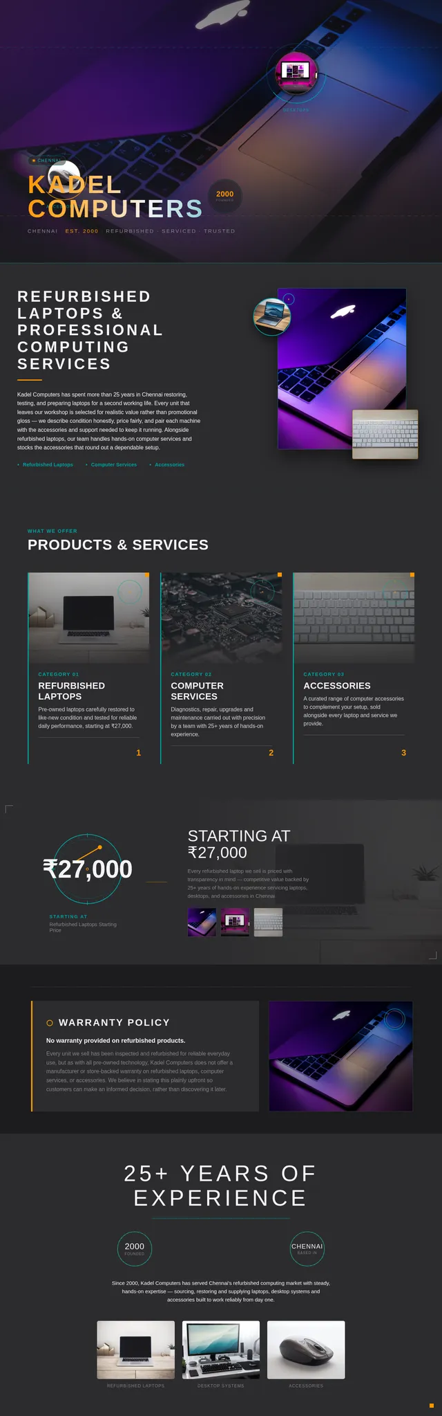 landing page