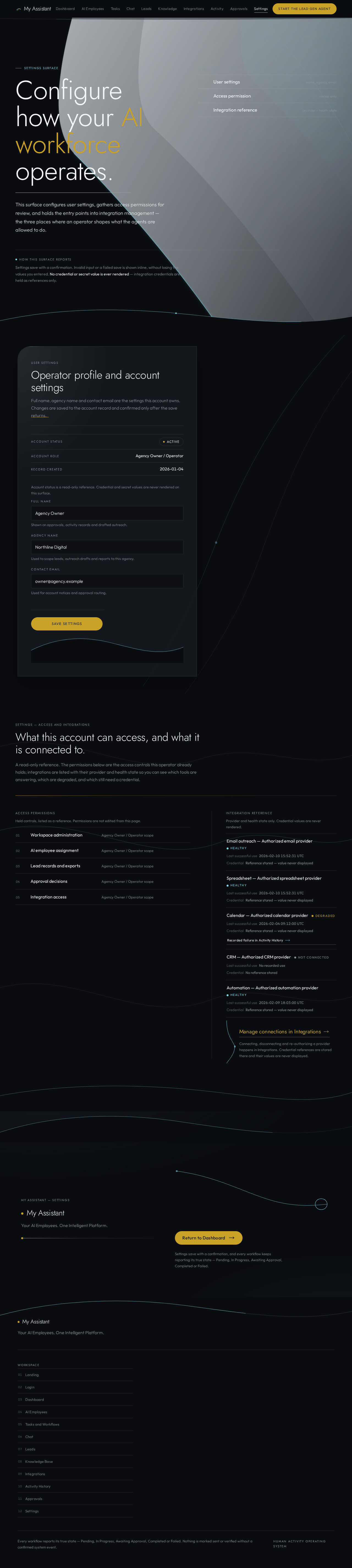 Settings design preview