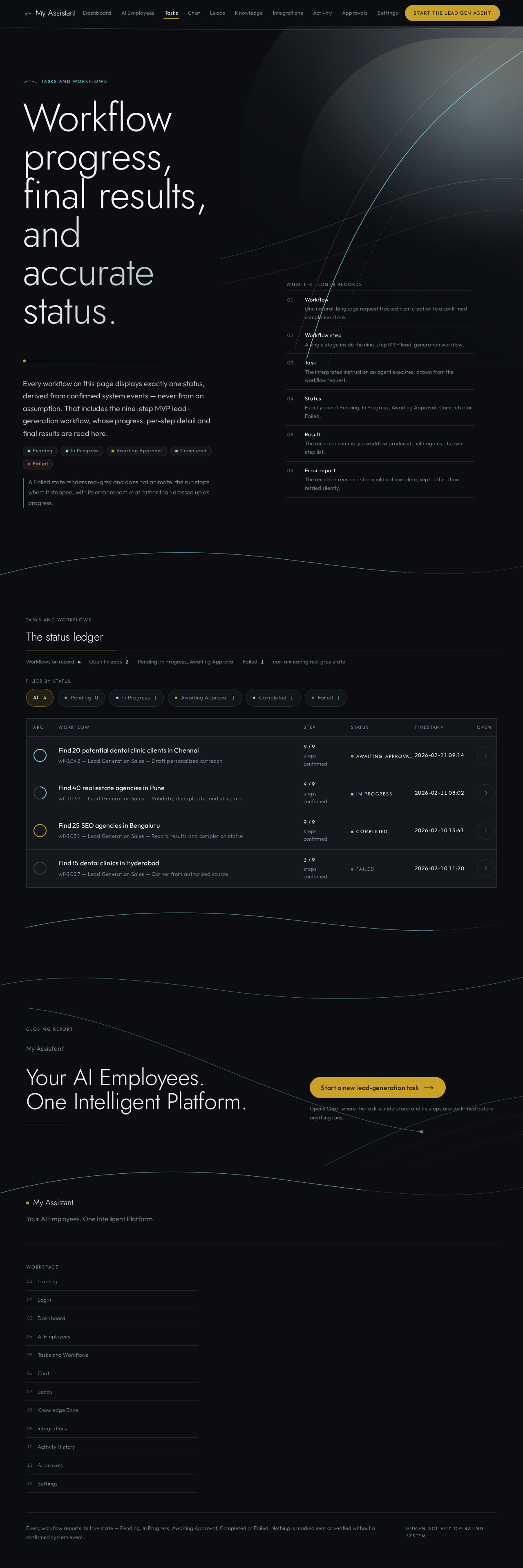 Tasks and Workflows design preview