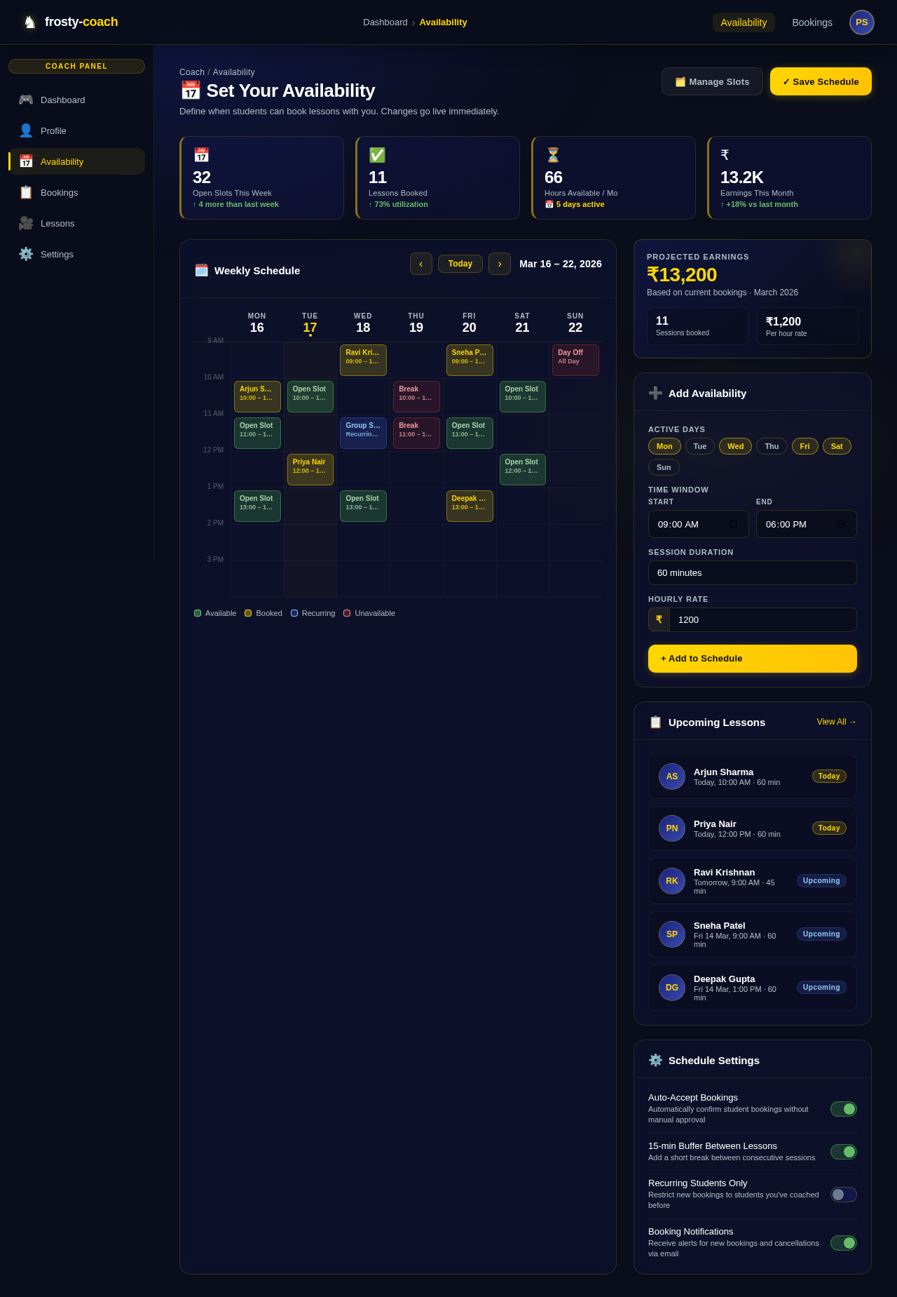 Availability design preview