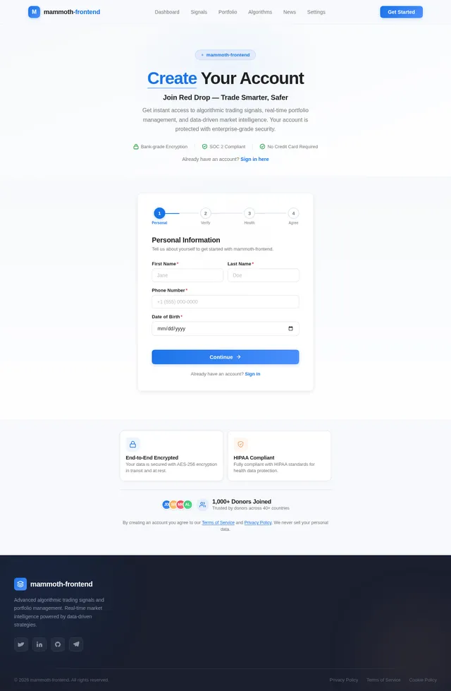Signup
