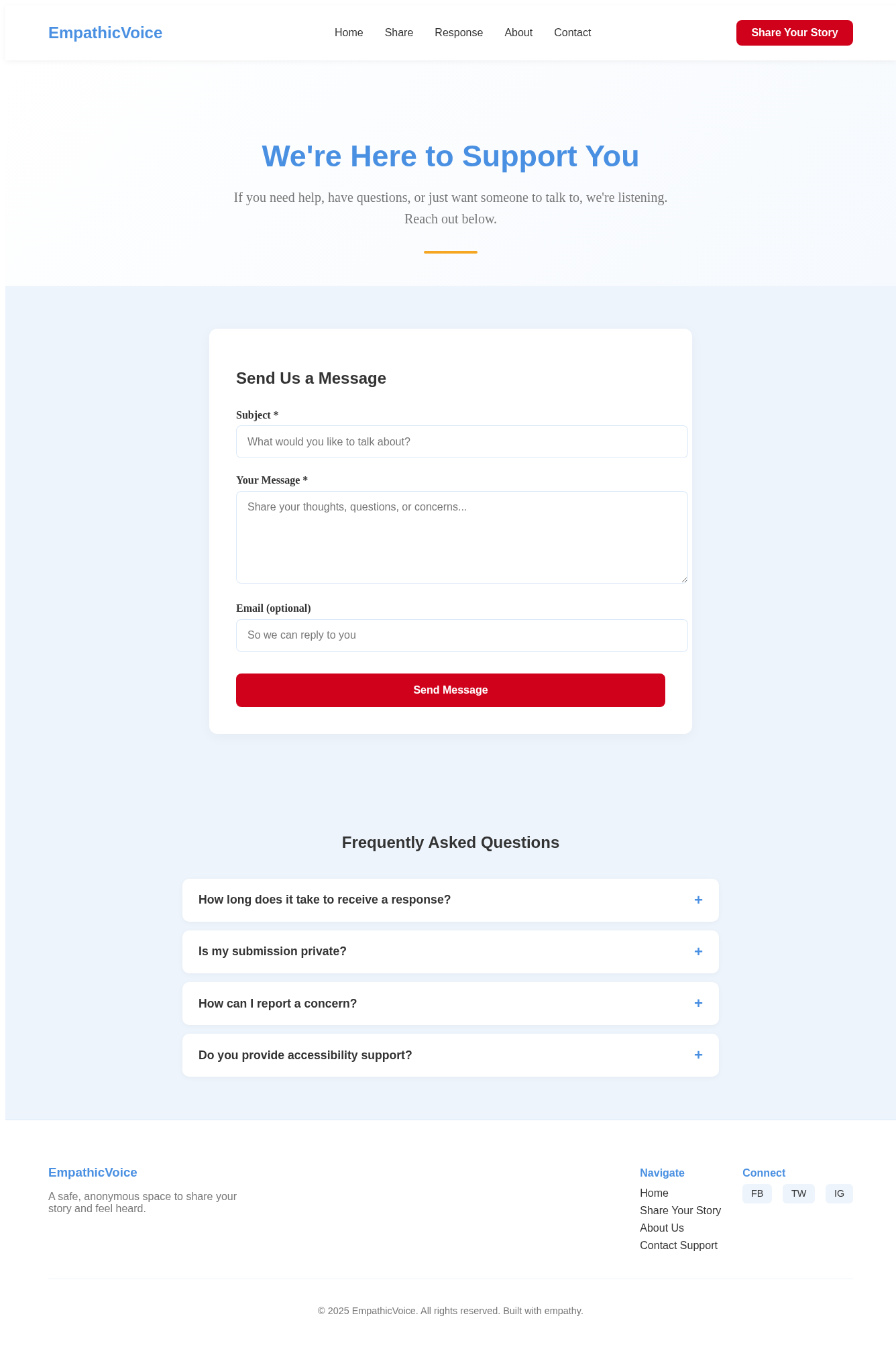 Contact design preview