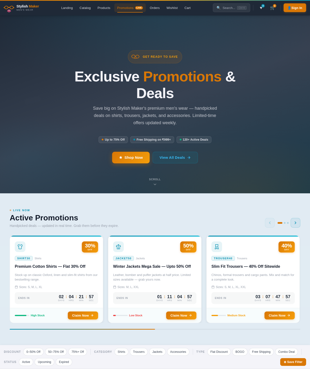 Promotions design preview