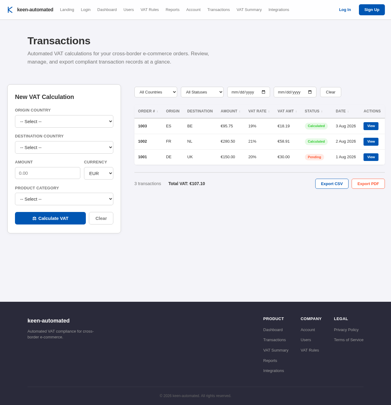 Transactions design preview
