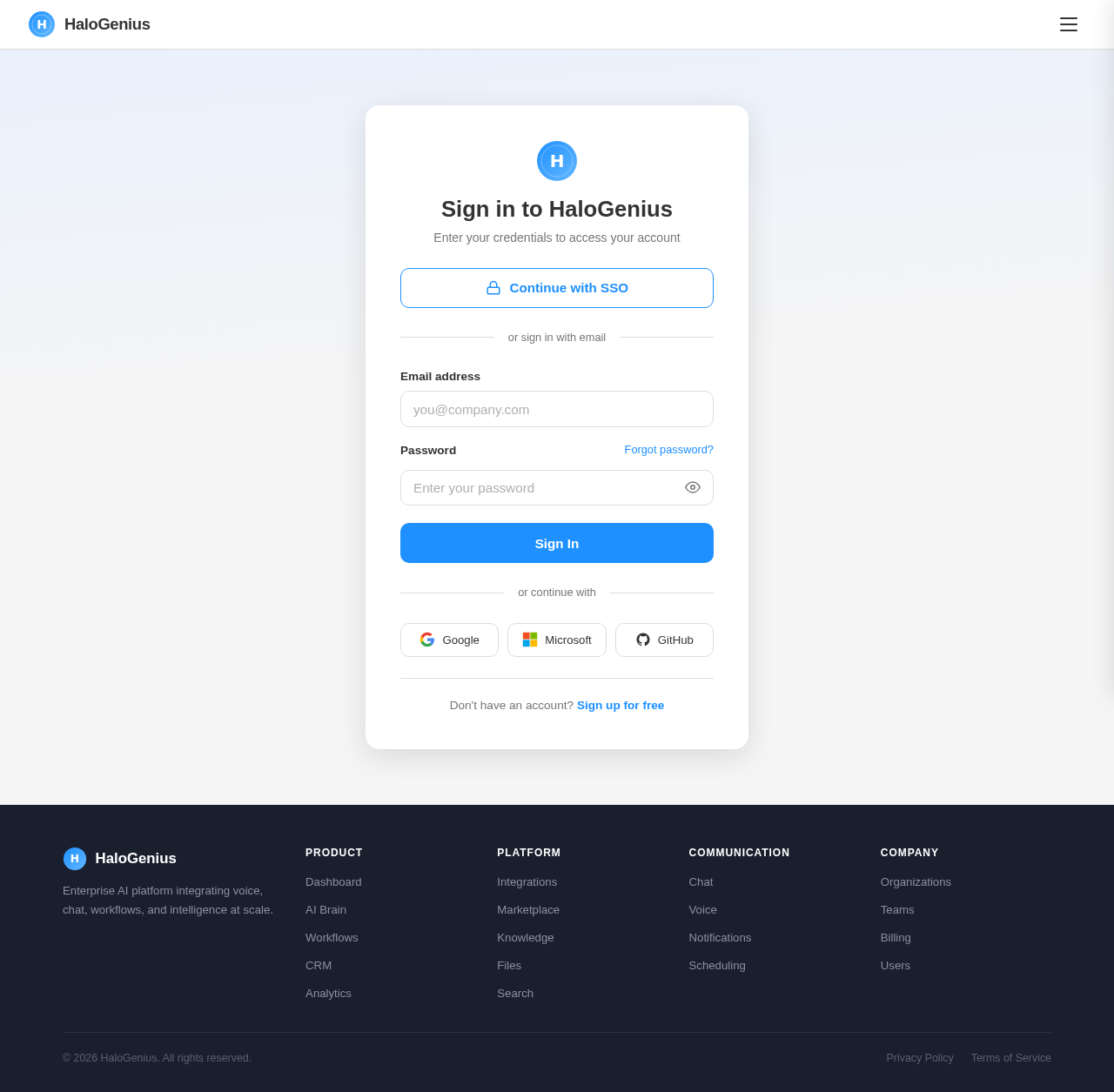 Login design preview