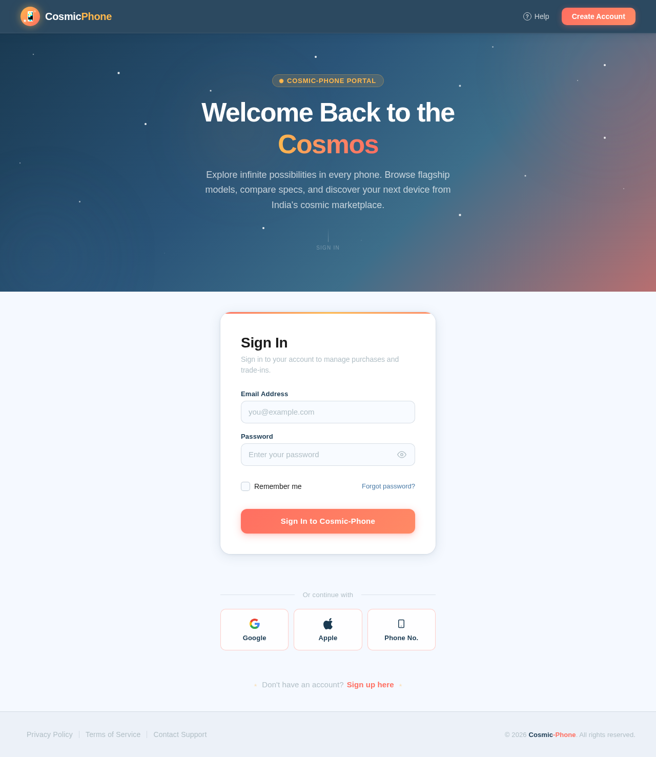 Login design preview