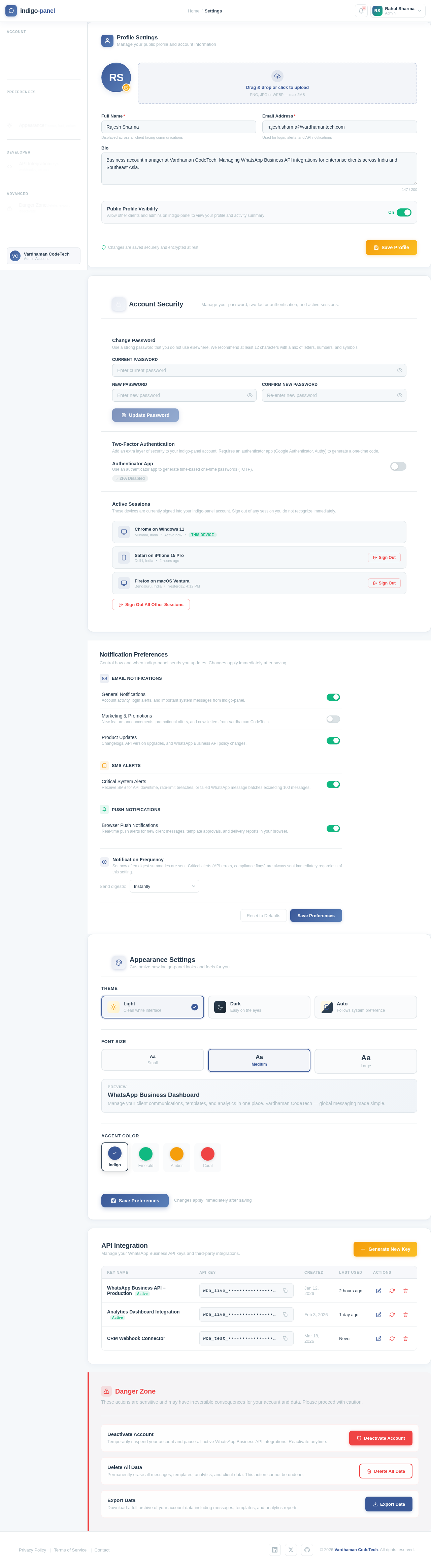 Settings design preview