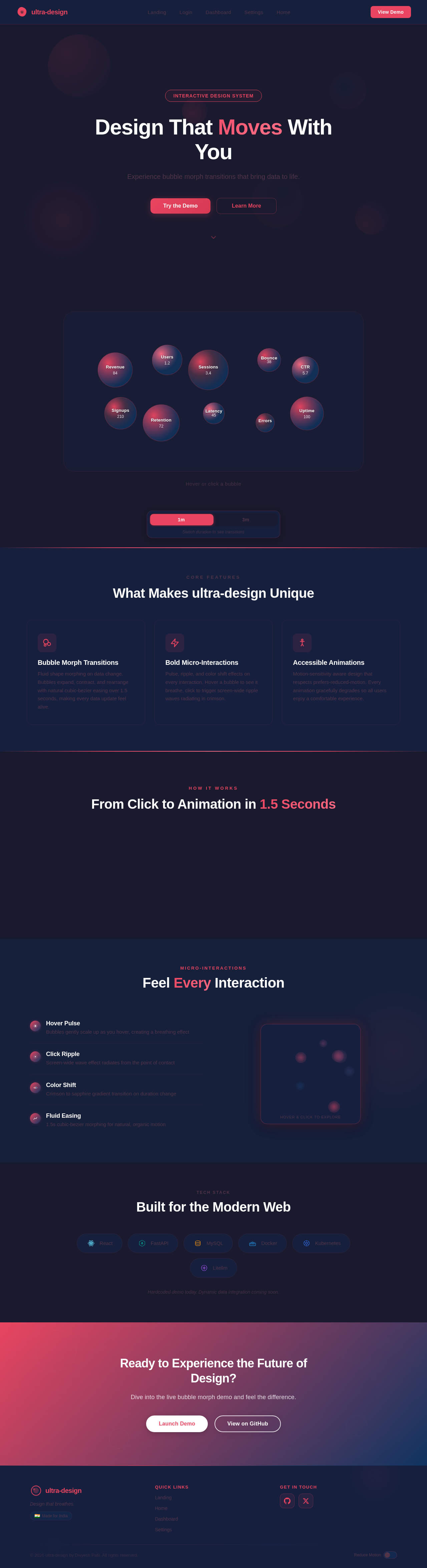 Landing design preview