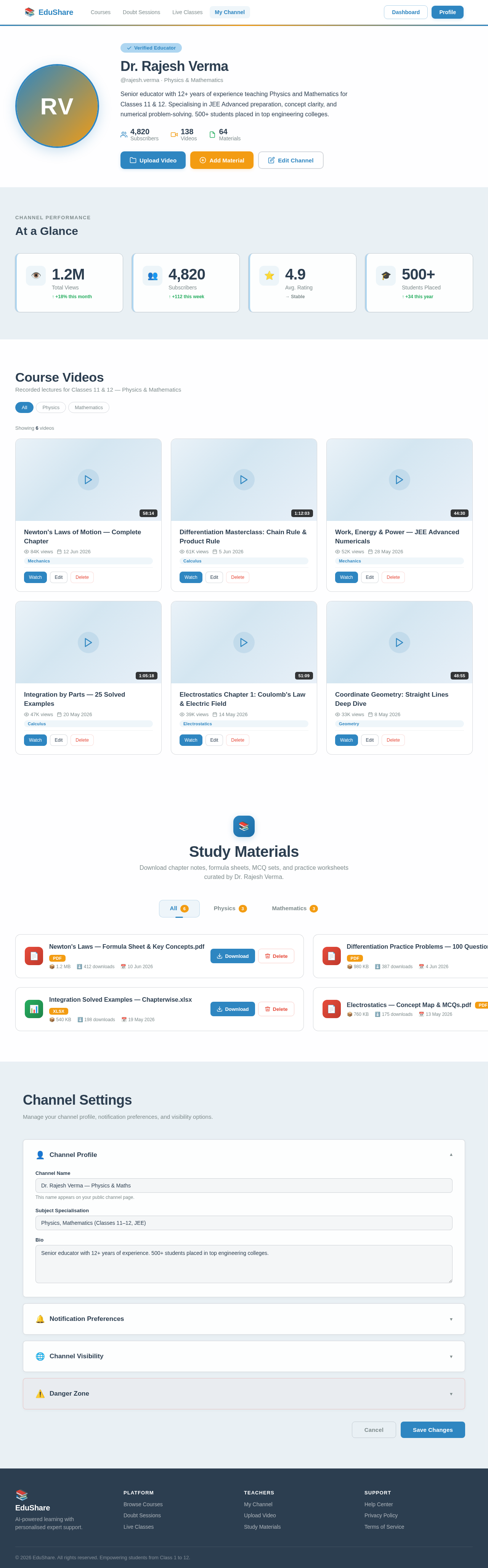 Channel design preview