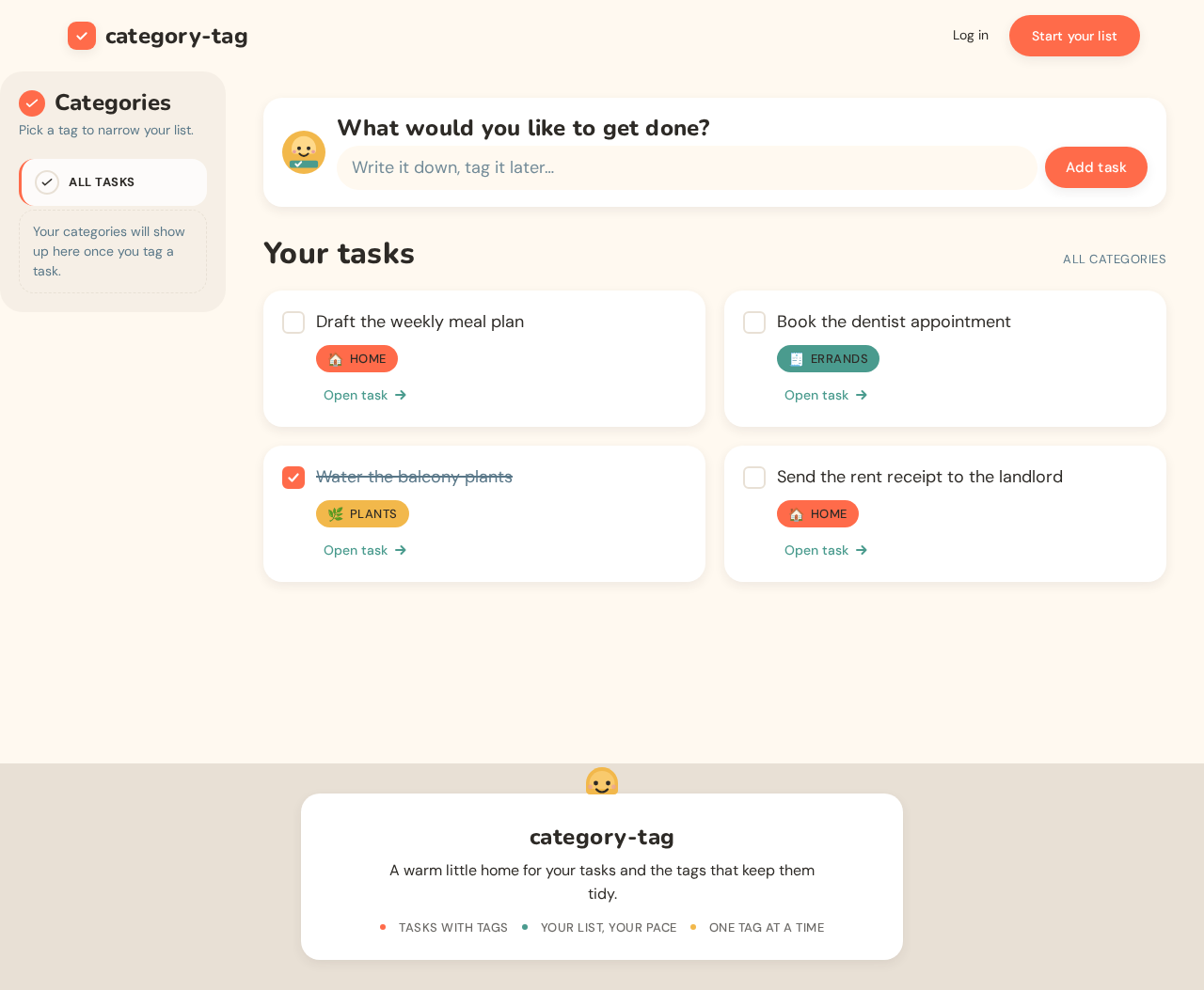 Tasks design preview