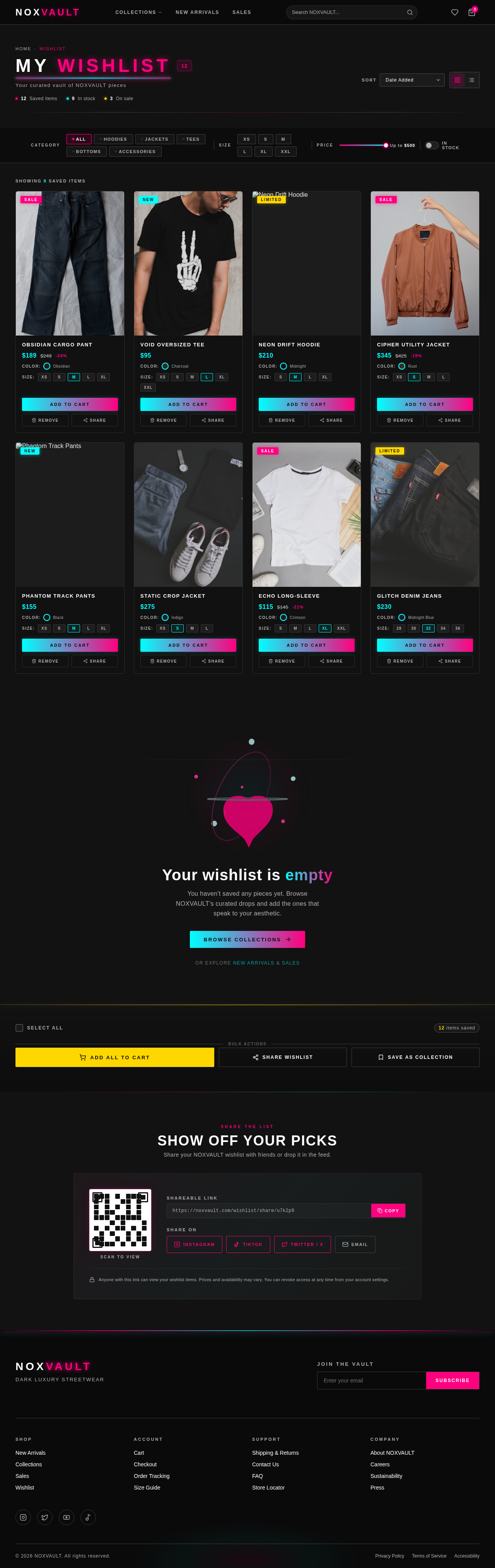 Wishlist design preview