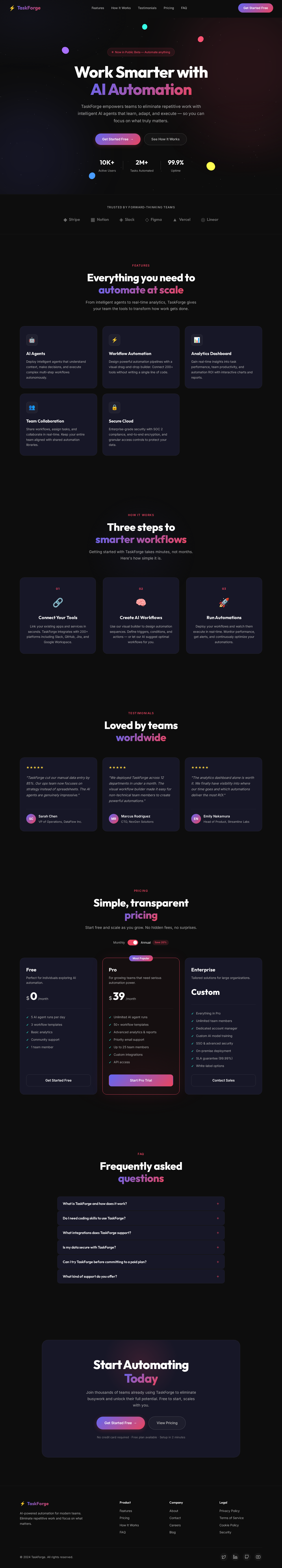 Landing design preview