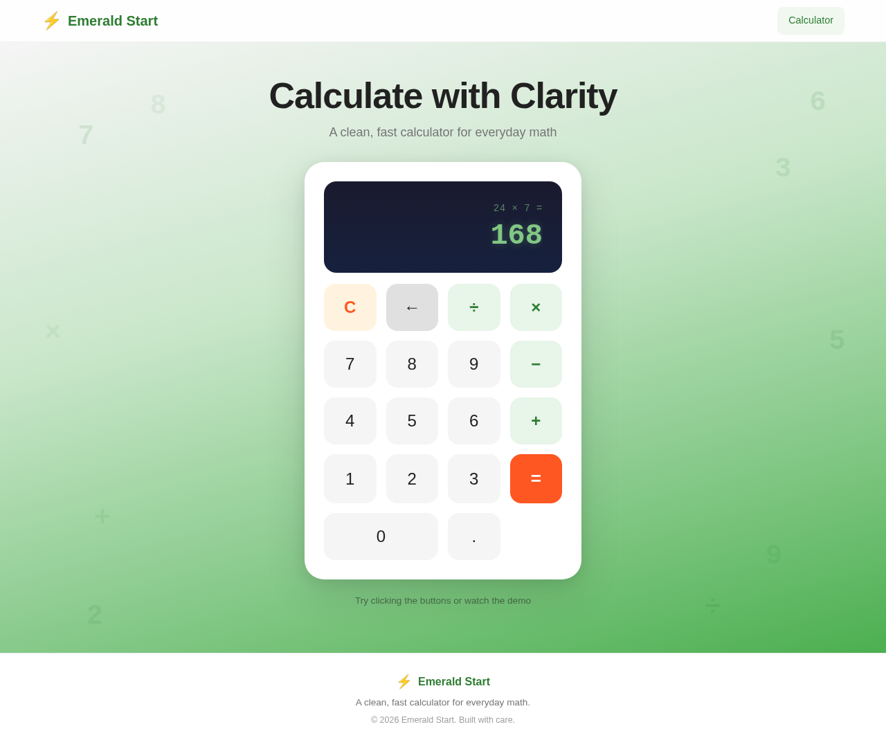Calculator design preview