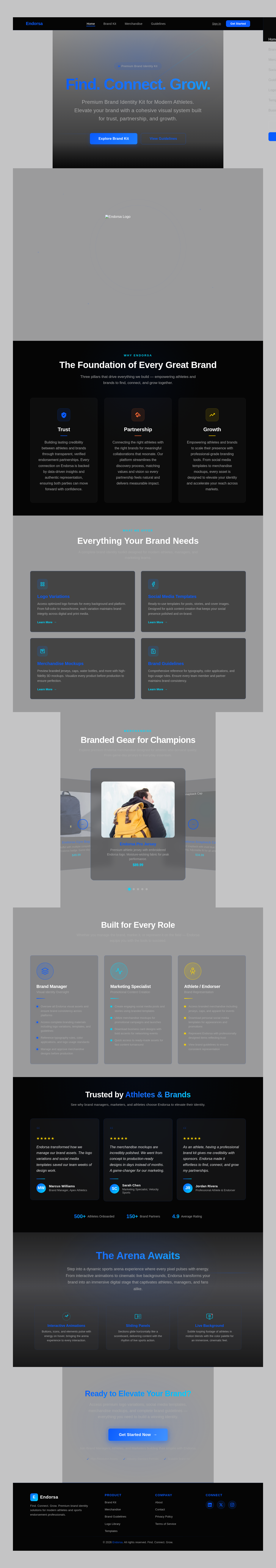 Landing design preview