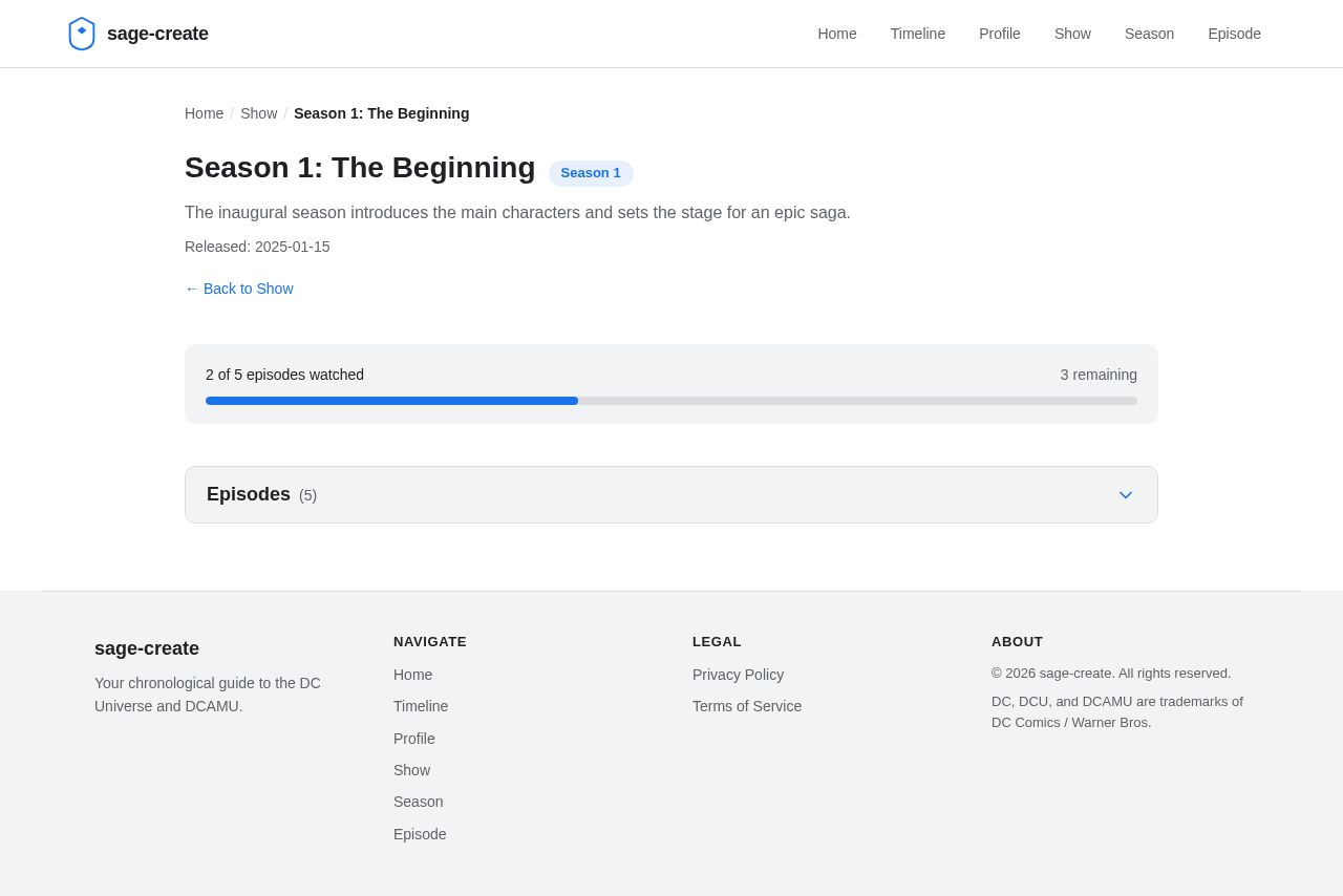 Season design preview