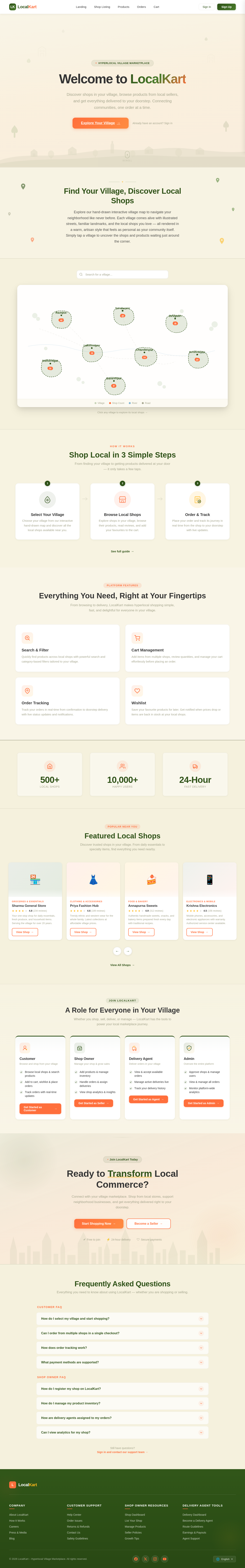 Landing design preview