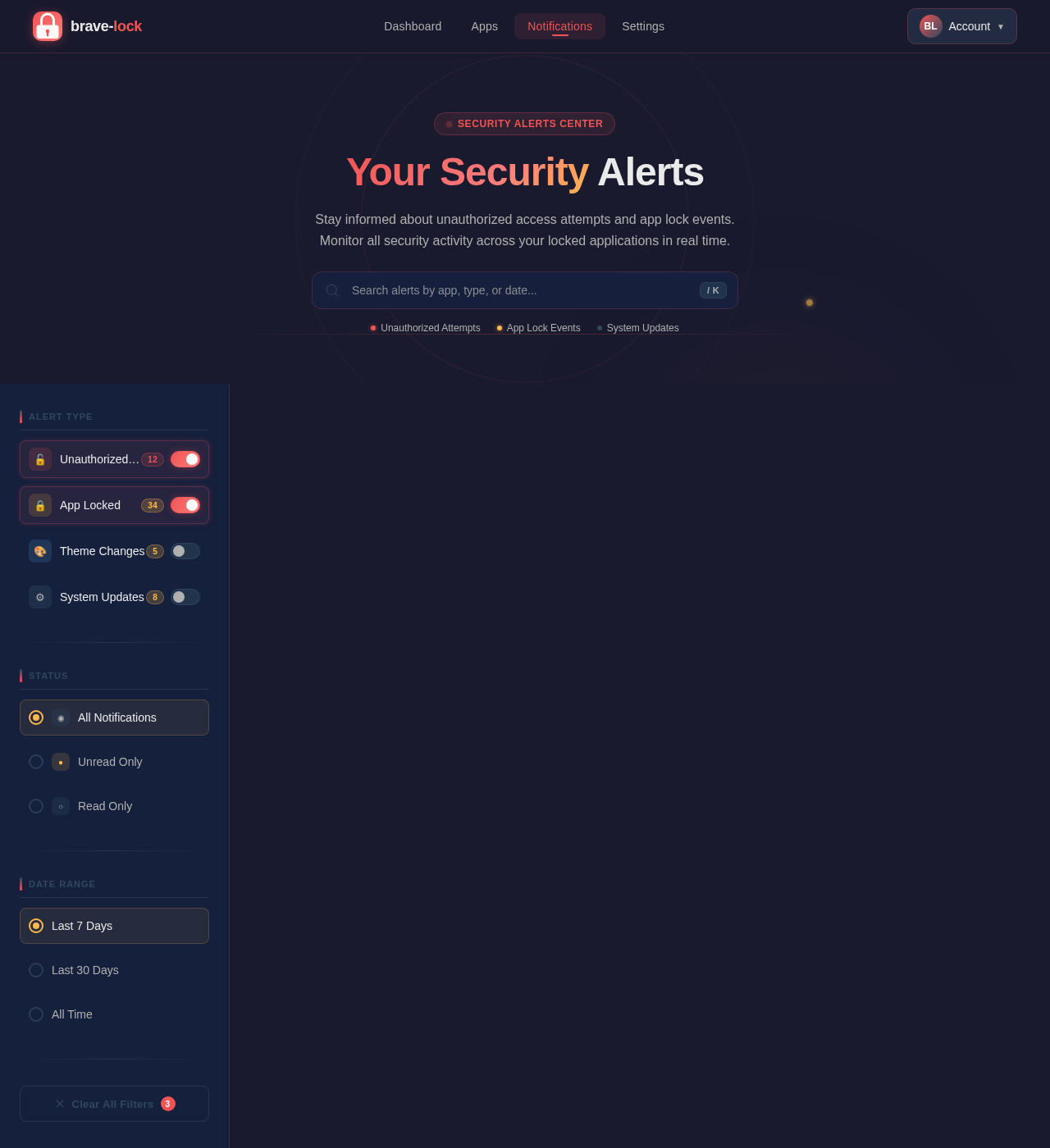 Notifications design preview