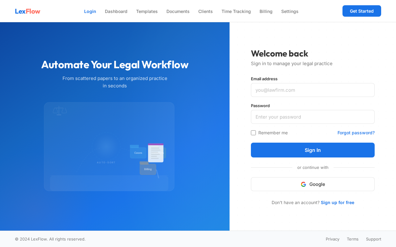 Login design preview