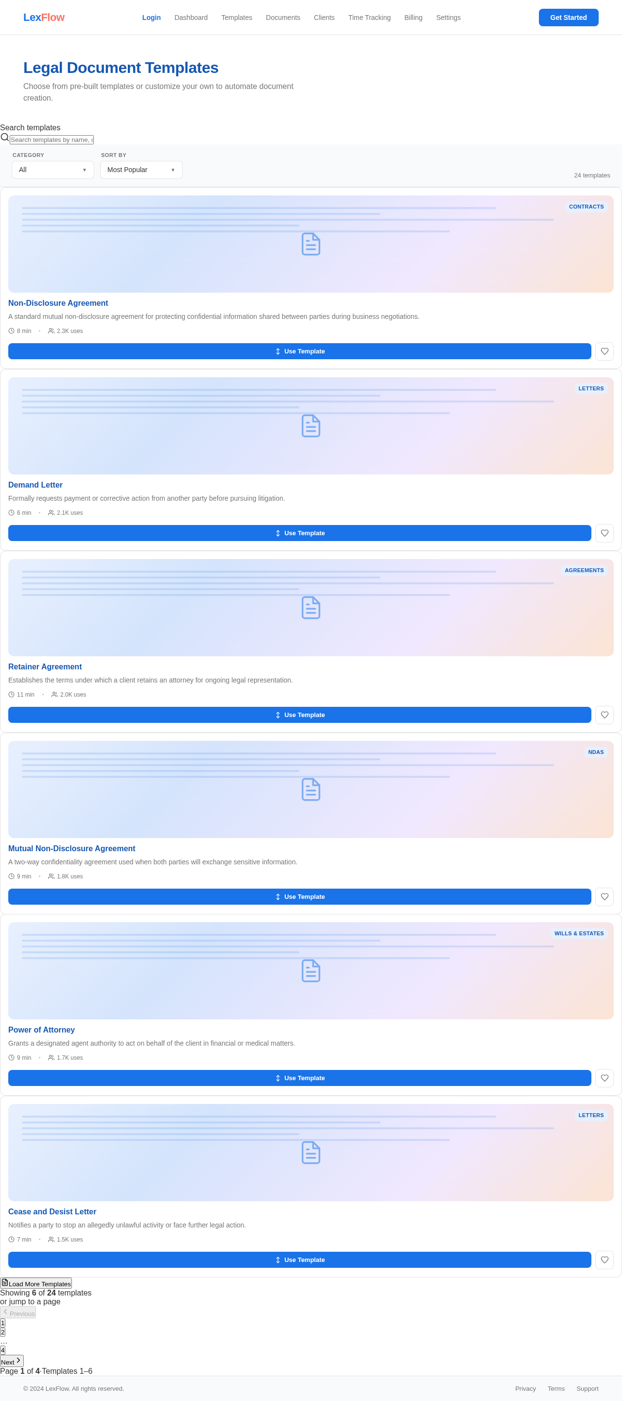 Templates design preview