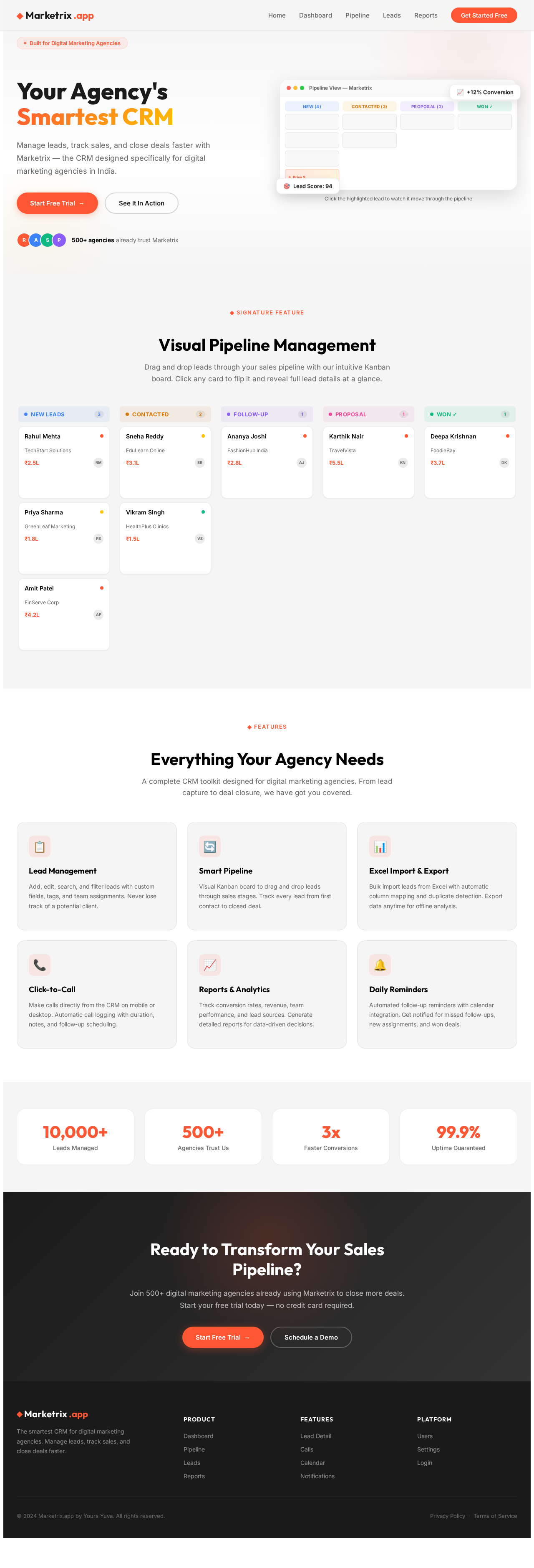 Landing design preview