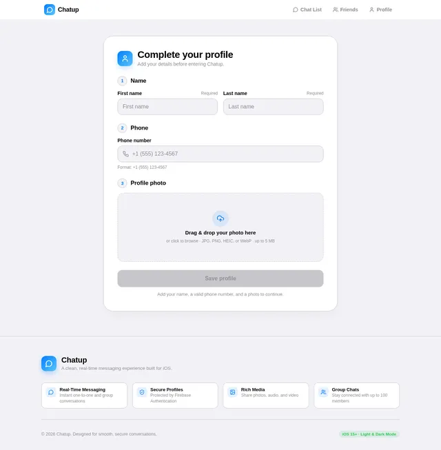 Complete Profile