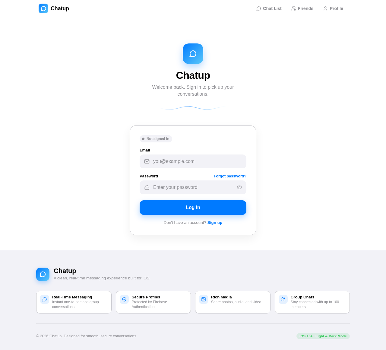 Login design preview