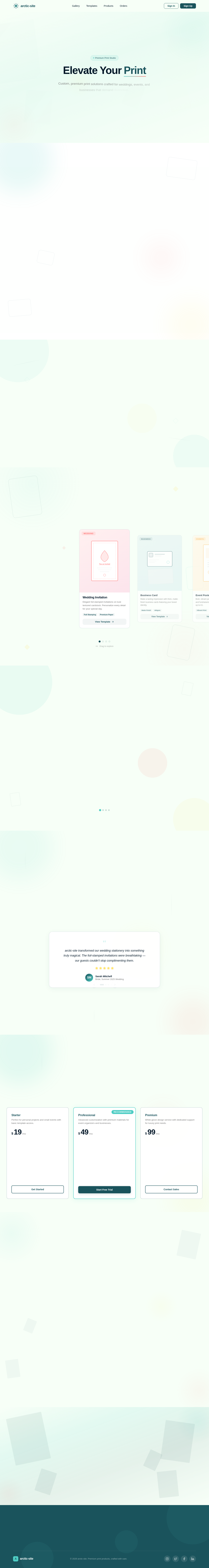 Landing design preview