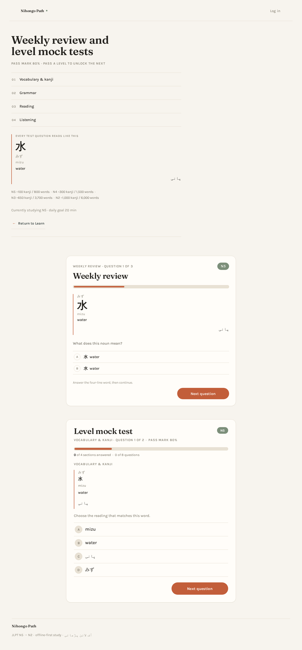 Tests design preview