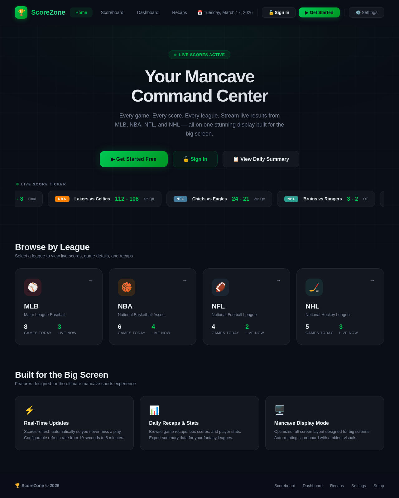 Landing design preview
