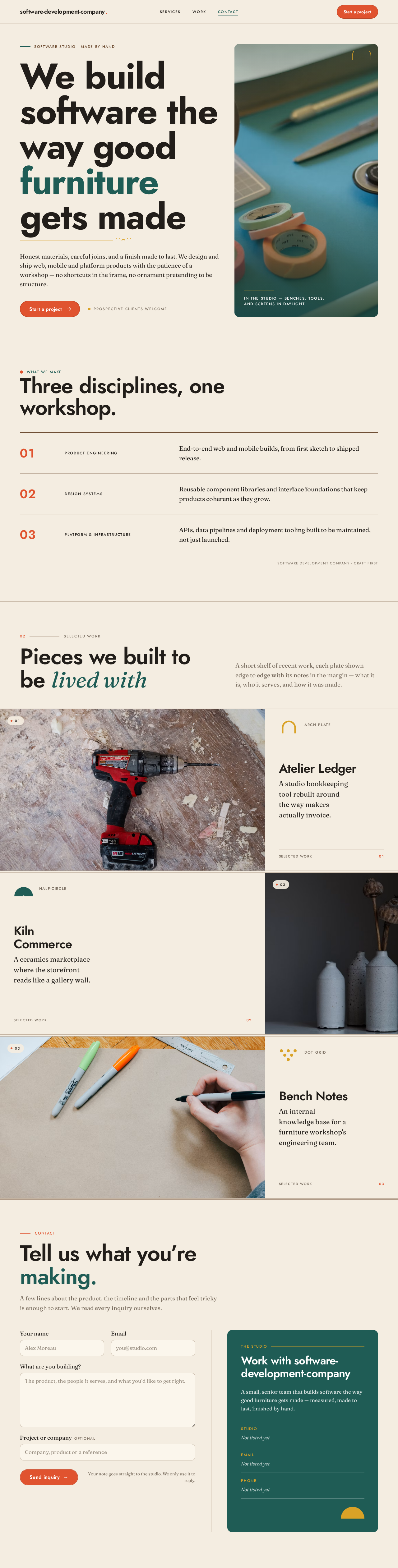 Landing design preview