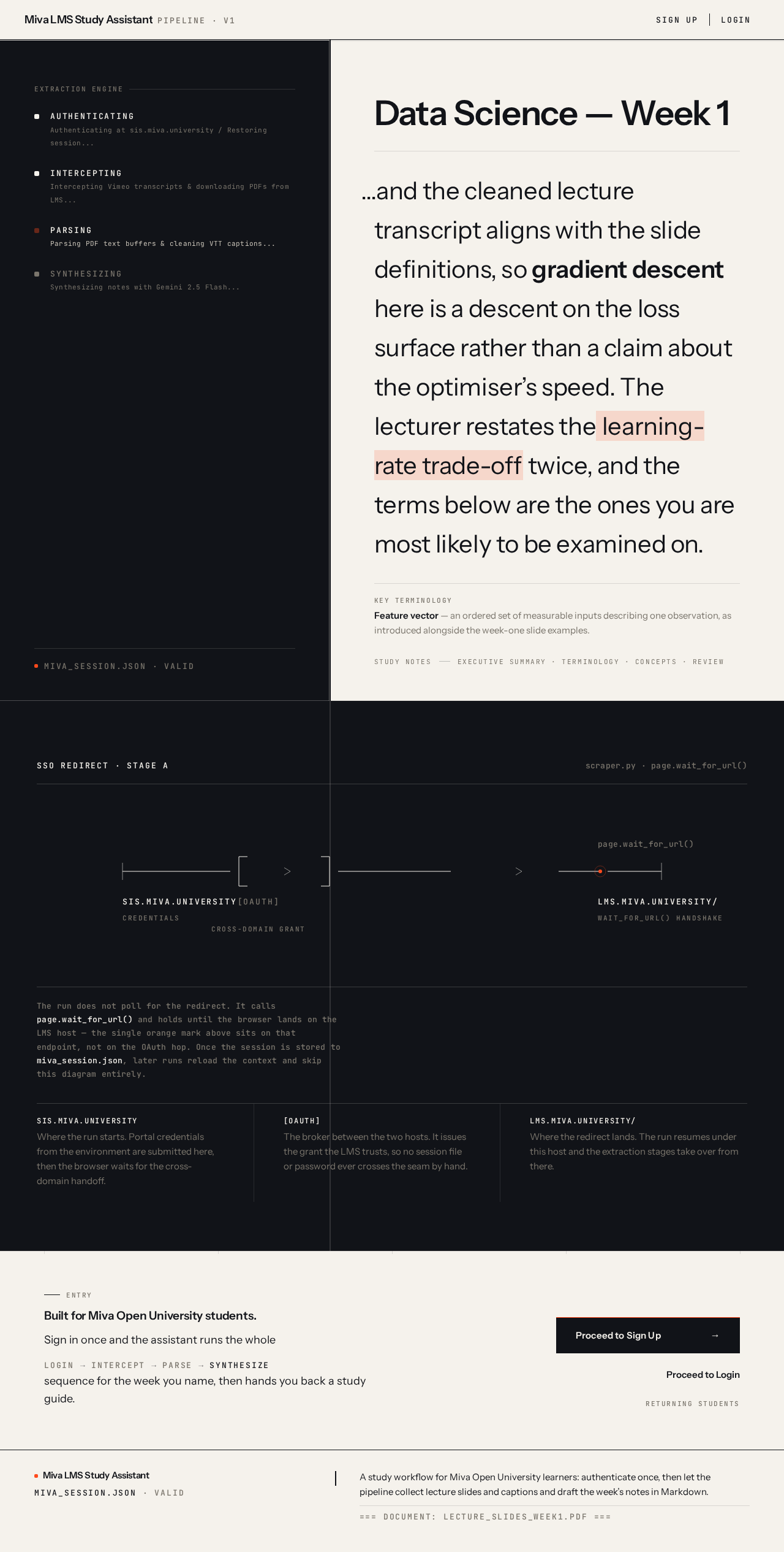 Landing design preview