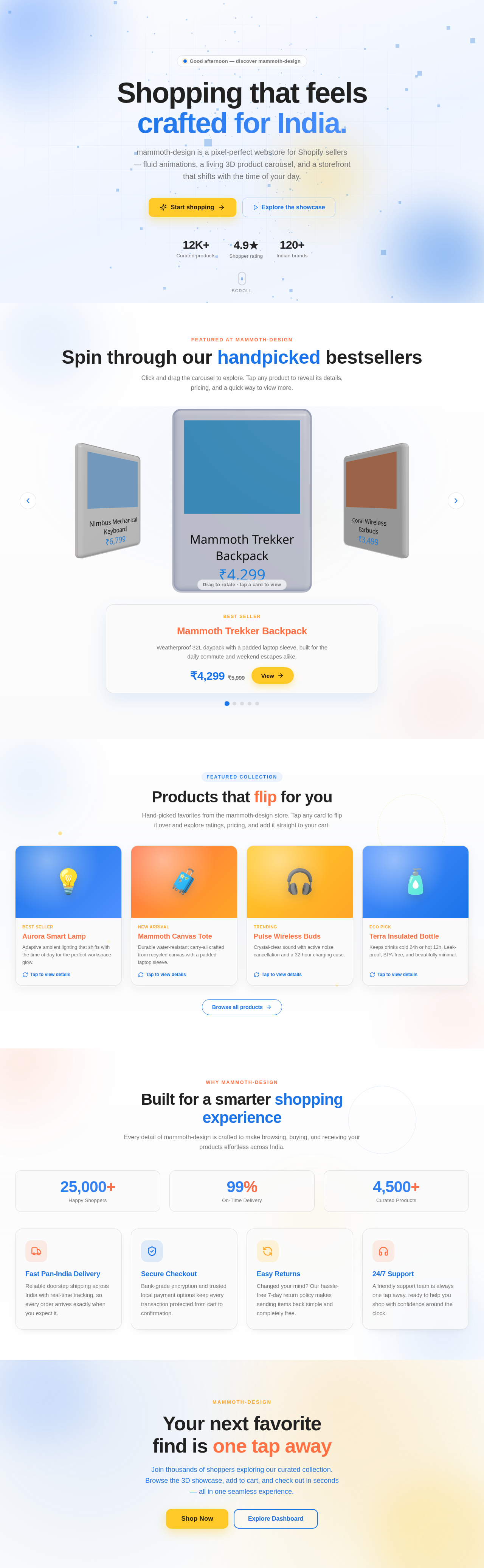 Landing design preview