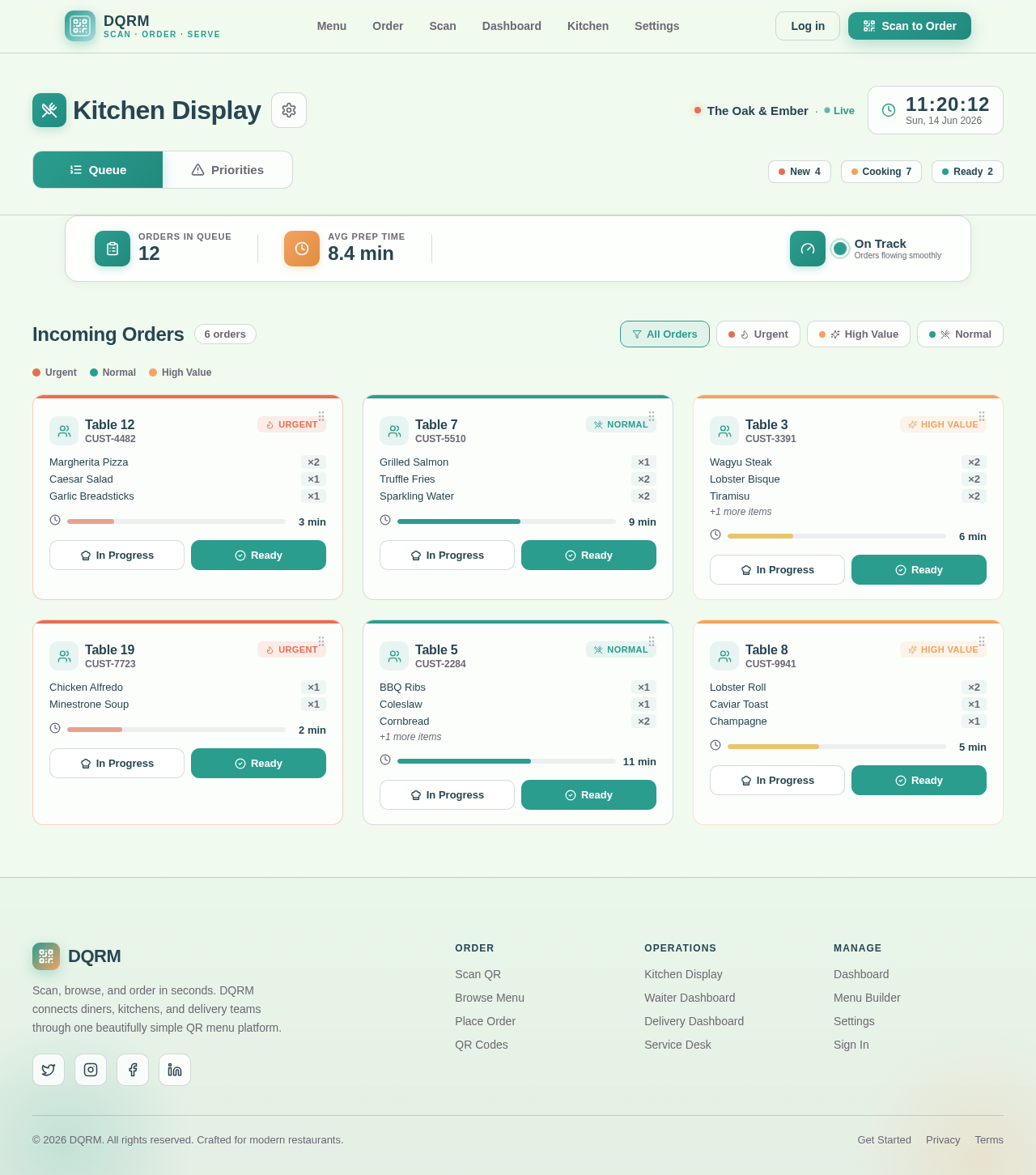 KitchenDisplay design preview